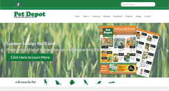 Desktop Screenshot of petdepotonline.com